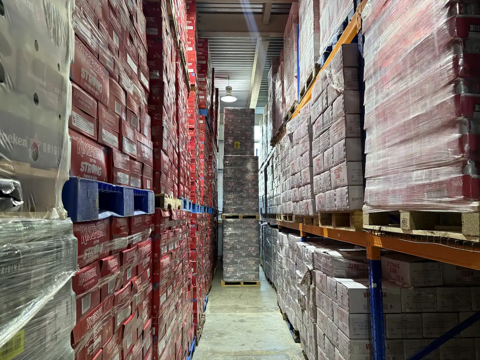Trojan Seychelles warehouse inside